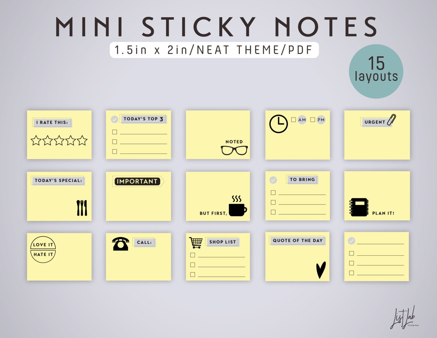 Sticky Notes Set